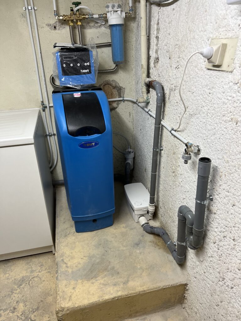 Adoucisseur bwt installer au sous sol